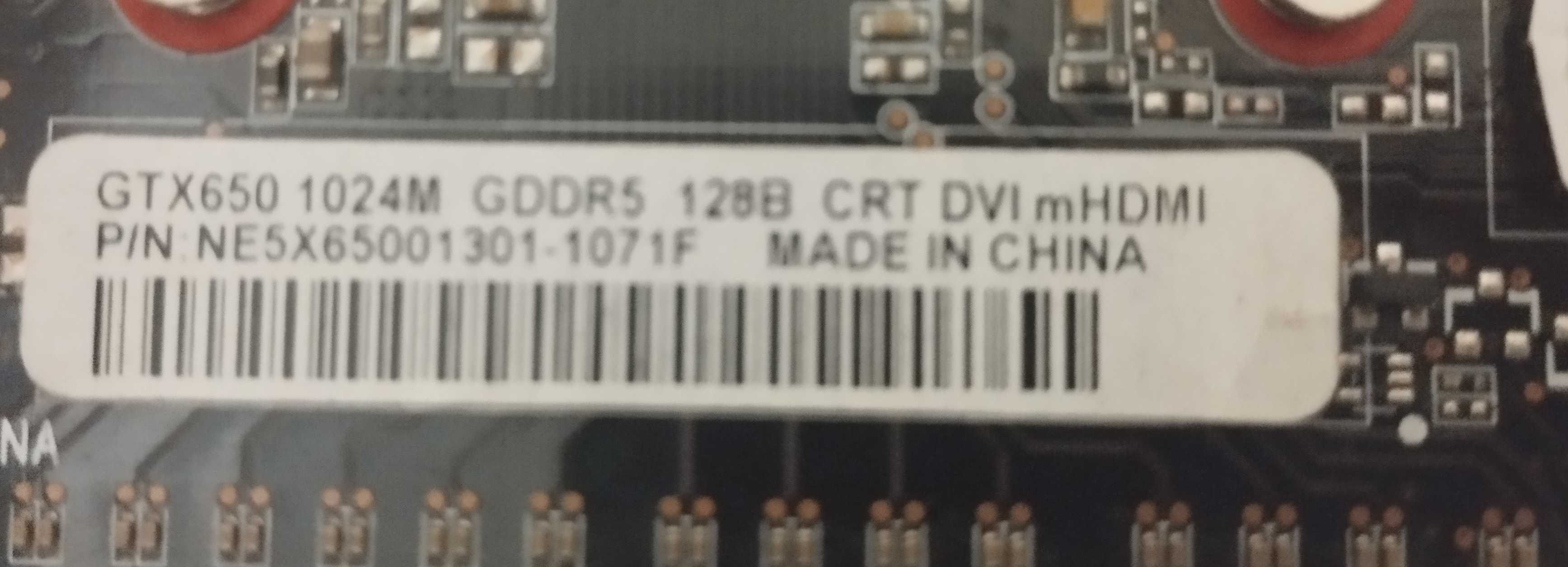 "Palit GTX 650, 1ГБ GDDR5" – бюджетна відеокарта, б/в