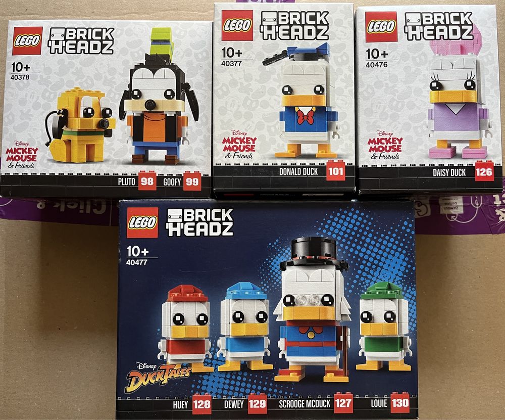 Lego Brickheadz 40377, 40378, 40476, 40477