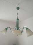 Lampa retro metal szkło