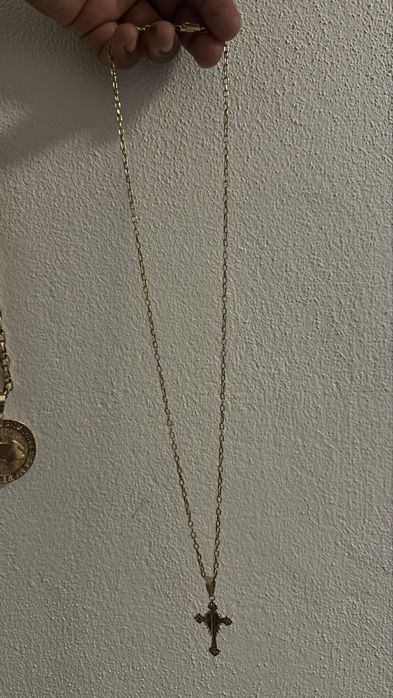Cordao ouro 18k com pingente