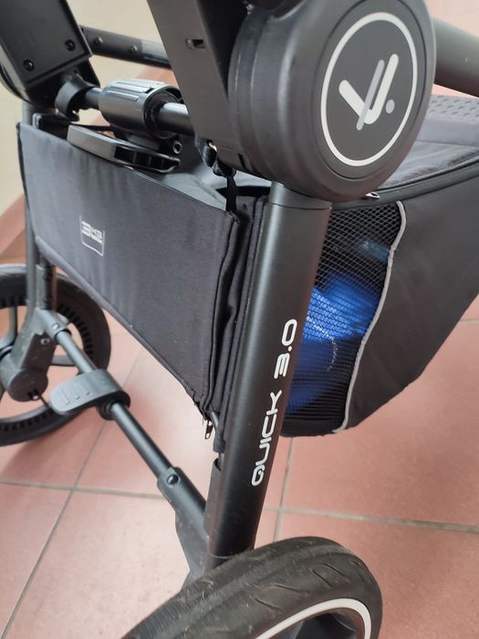 Wózek gondola spacerówka 2w1 muuvo quick 3.0 szary gratis fotelik baza