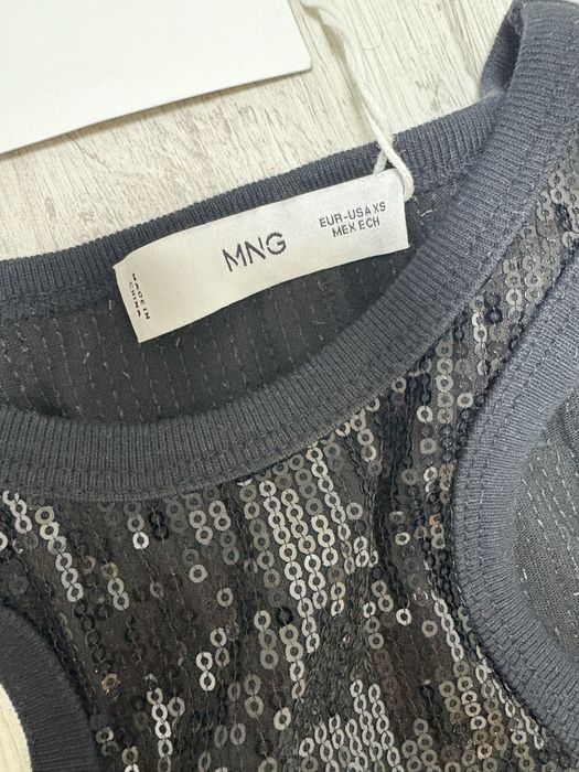 Паєтки топ блузка