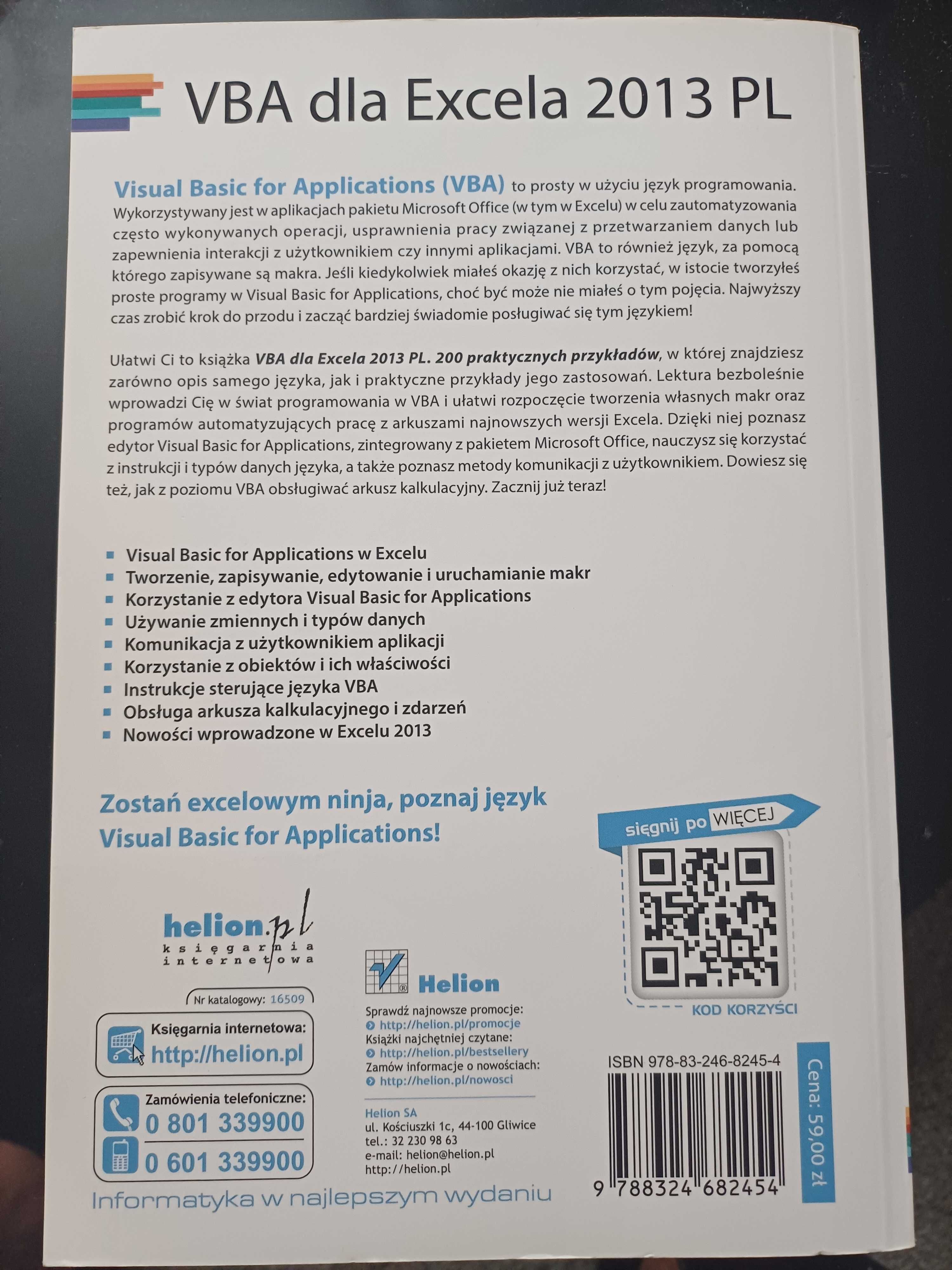 VBA dla Excela 2013 PL - 200 praktycznych przykładów