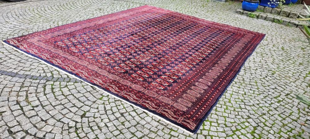 lśniący dywan buchara ręcznie tkany pakistan 285/360cm