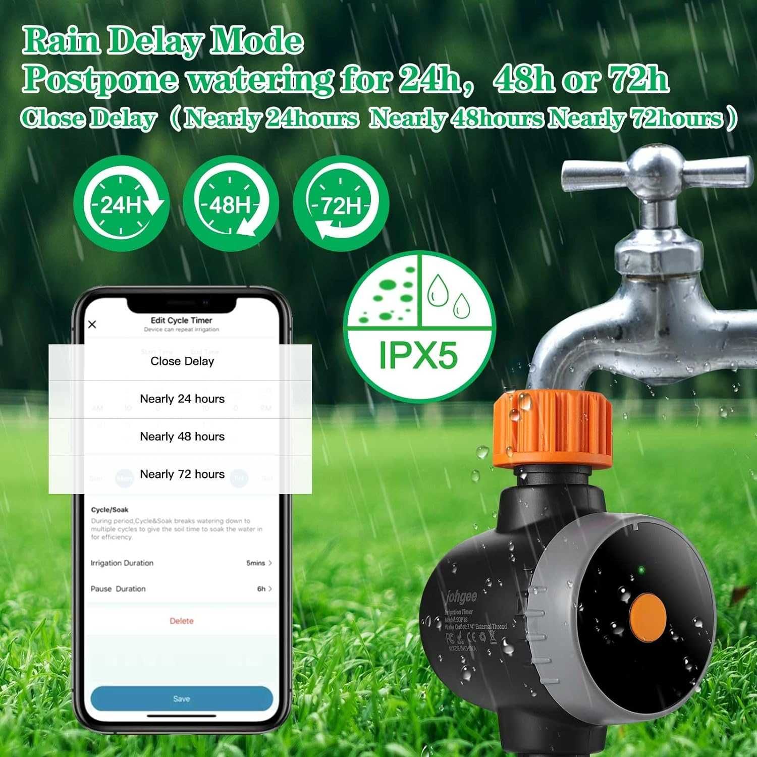 Johgee SOP-18W Water Timer wifi