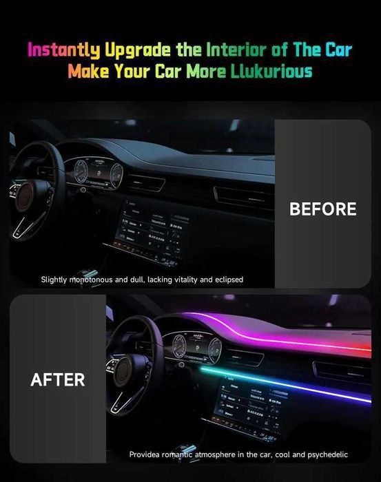 Контурная подсветка салона авто Ambient RGB