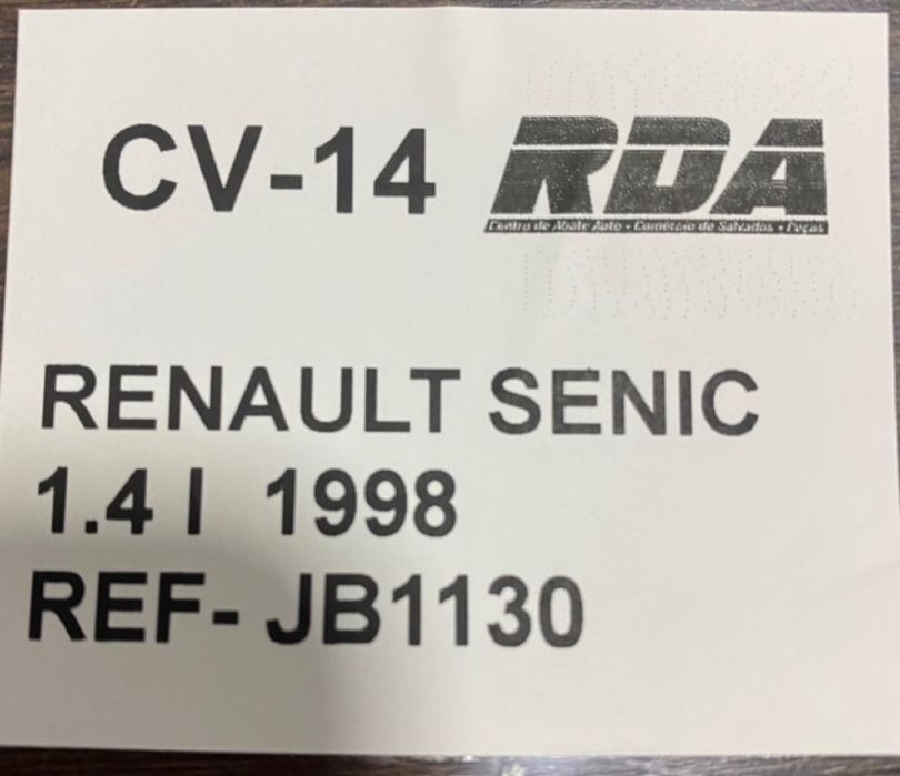 CV14 Caixa de velocidades Renault Senic 1.4i Ref- JB1130