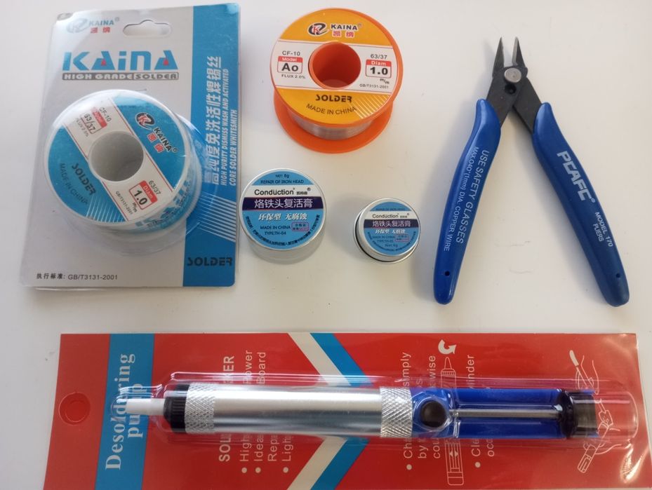 Припой KAINA/ Оловоотсос/ Восстановительная паста
