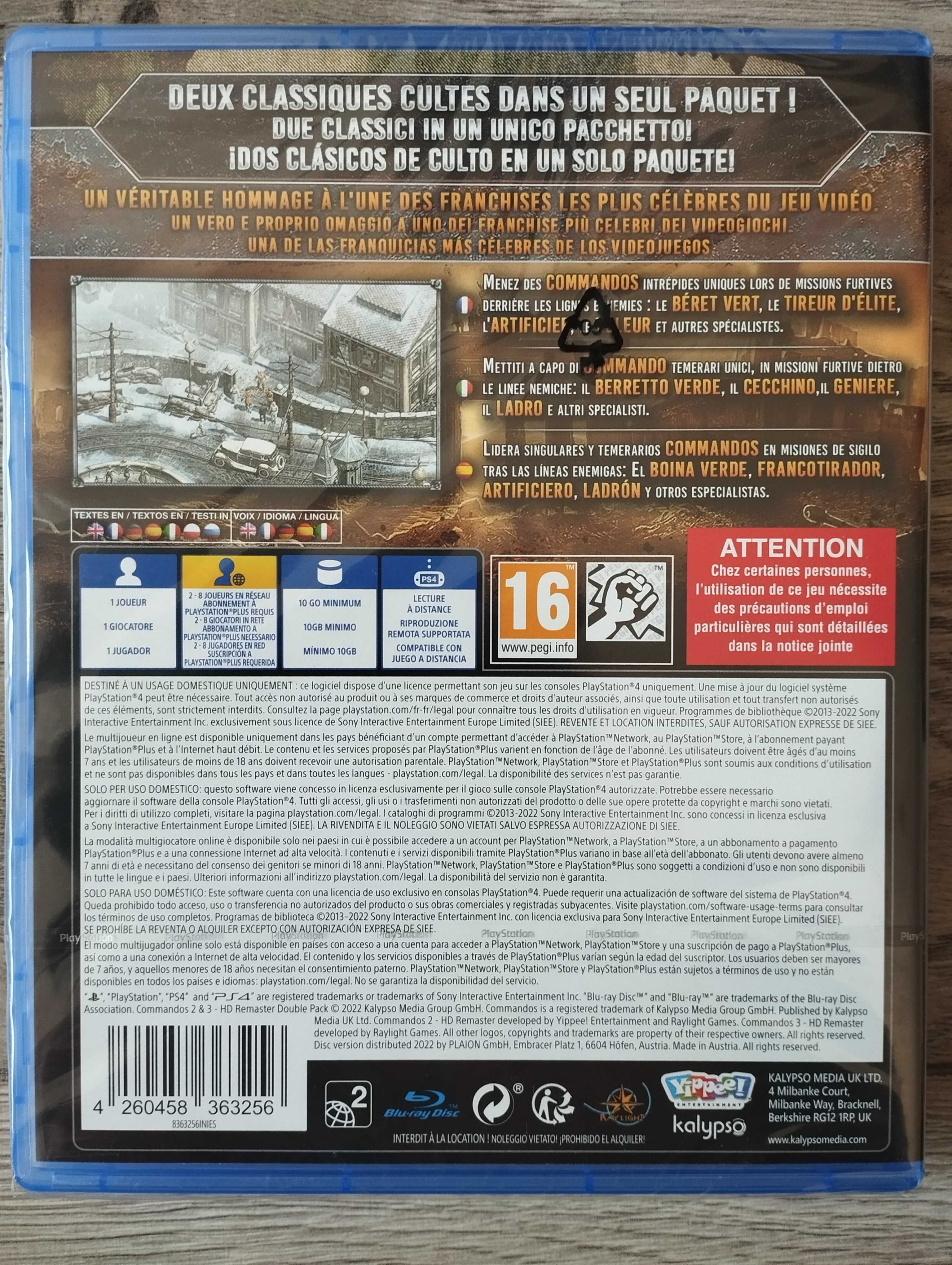 Gra Commandos 2 + Commandos 3 Remaster Double Pack PS4/PS5 Playstation