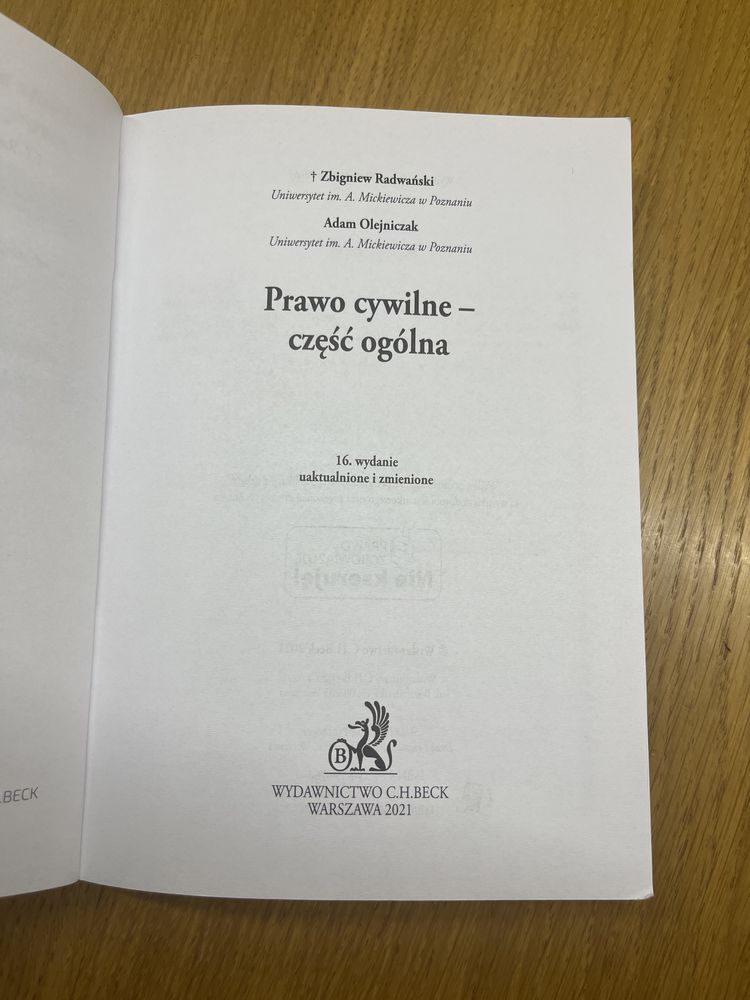 Prawo cywilne czesc ogoln