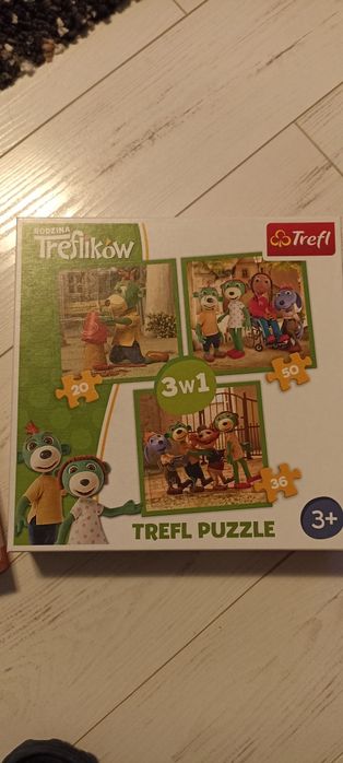 Puzzle rodzina Treflików 3w1