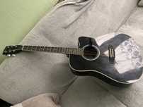 Gitara Harley Benton D-120CE BK – jak nowa, z pudełkiem