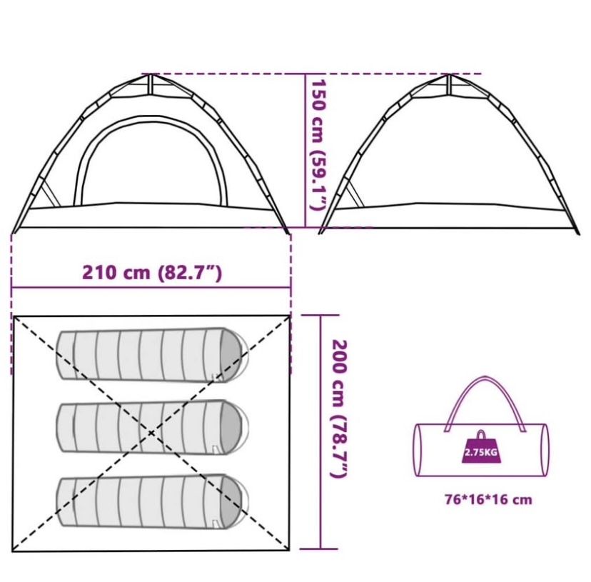 Tenda de campismo nova