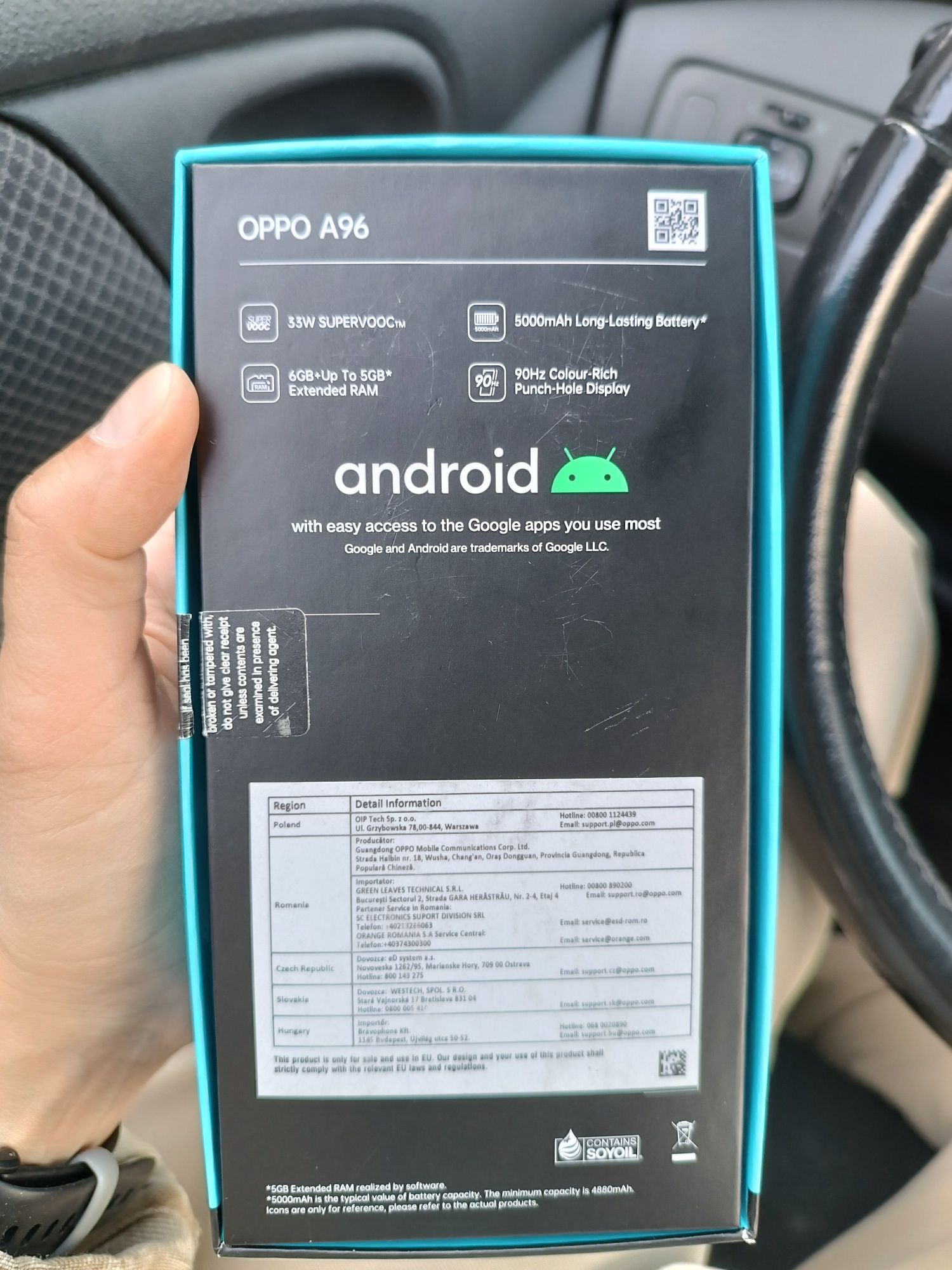 Smartfon OPPO A96 nowy