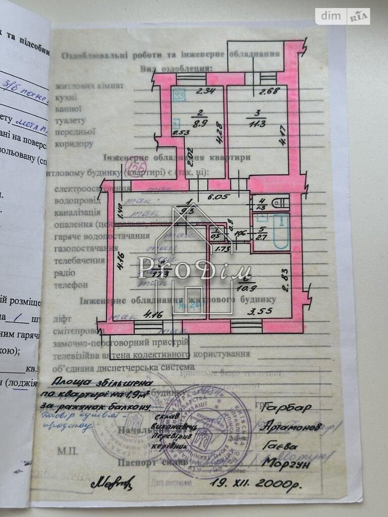 Продаж 3 кімнатної квартири смт.Коцюбинське