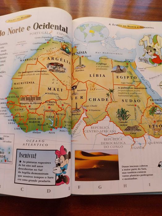 Atlas do Mundo, Disney, livro educativo/didático
