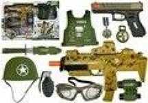 Zesrtaw wojskowy z Glockiem 17 pudełko,432x609 mm