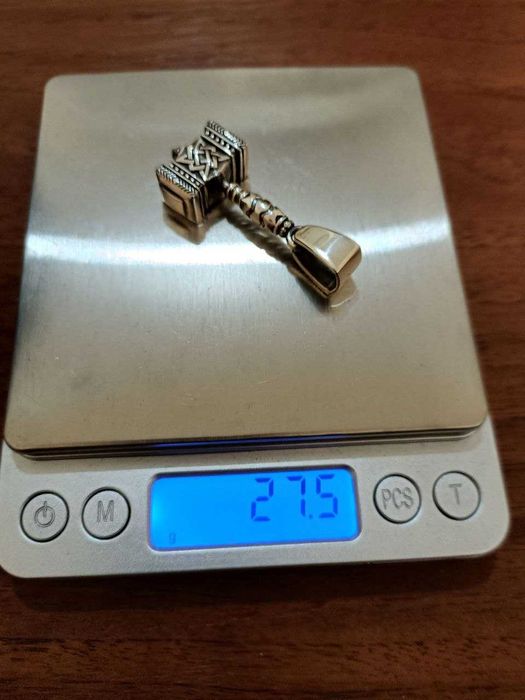 Серебряная подвеска кулон Молот Тора, Сварога. Срібний підвісок амулет