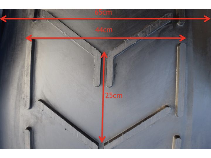 Taśma Przenośnikowa 65cm / Chevron / Pas z zabierakami / Wulkanizacja