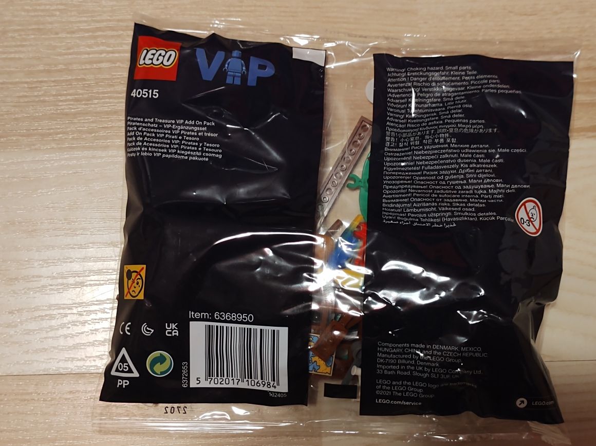 Nowe LEGO 40515 piraci i skarby zestaw dodatkowy VIP nowy