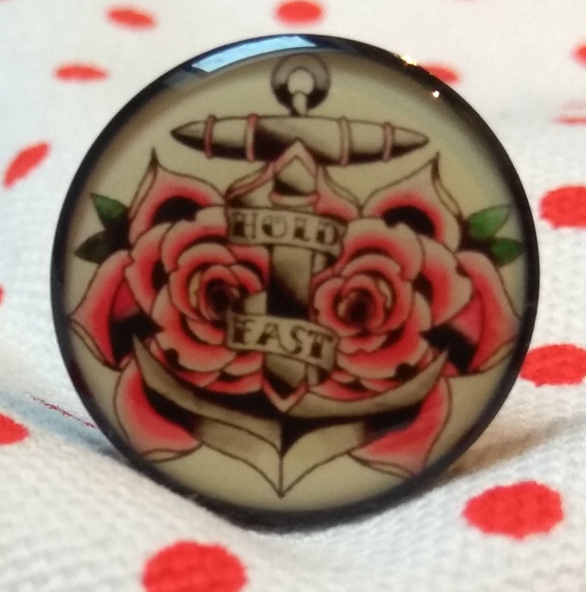 Plug kolczyk odkręcany róże old school tatoo 16 mm