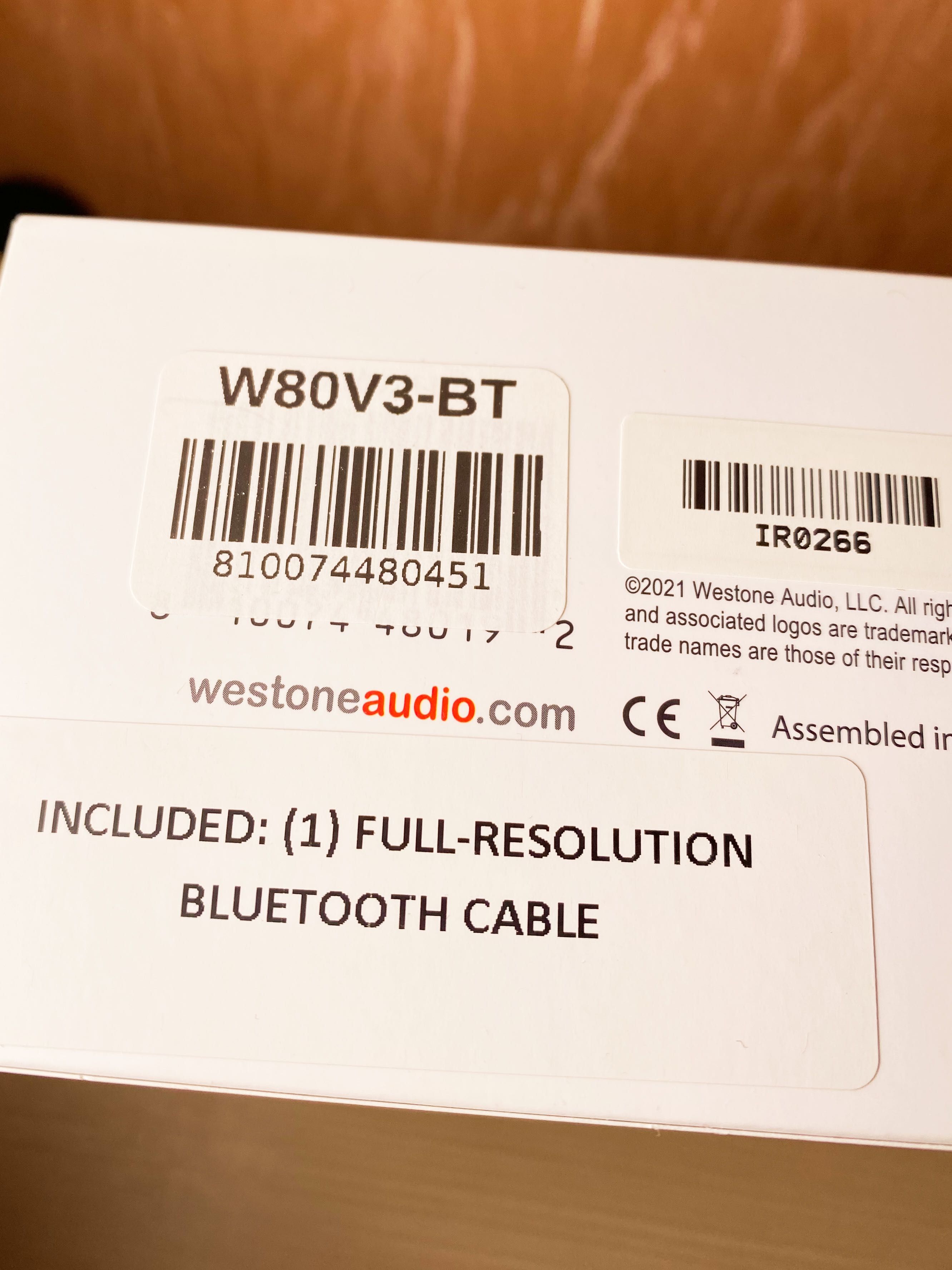 Навушники Westone Audio W80 V3 Bluetooth (нові)