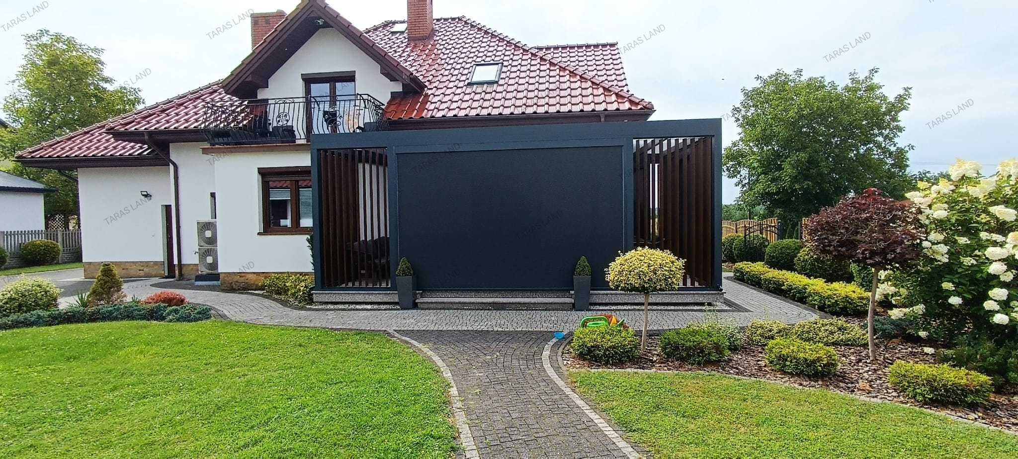 Zadaszenie tarasu, pergola, ogród szklany, patio, oranżeria