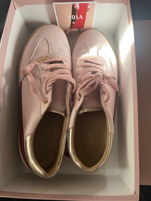 POLA sneakersy skóra naturalna jakość R.41