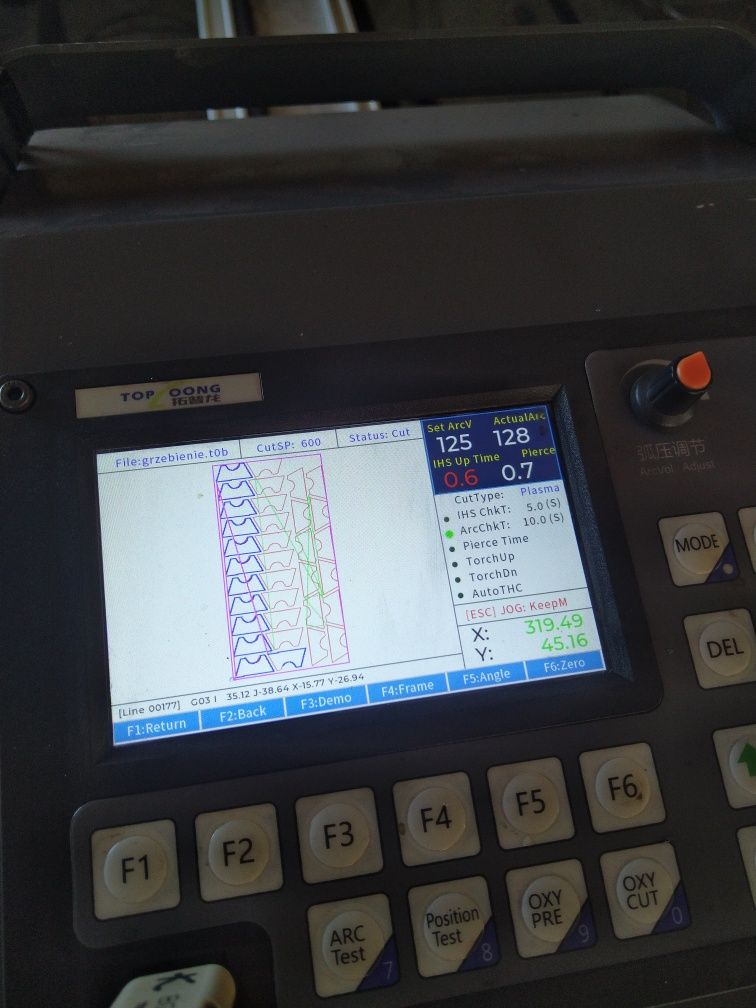 Nowa wypalarka plazmowa cnc ploter plazma wideo