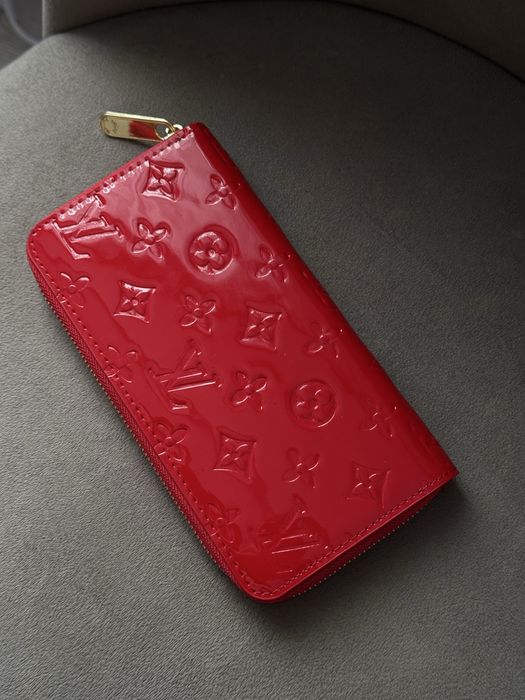 Гаманець портмоне Louis Vuitton червоний і коричневий