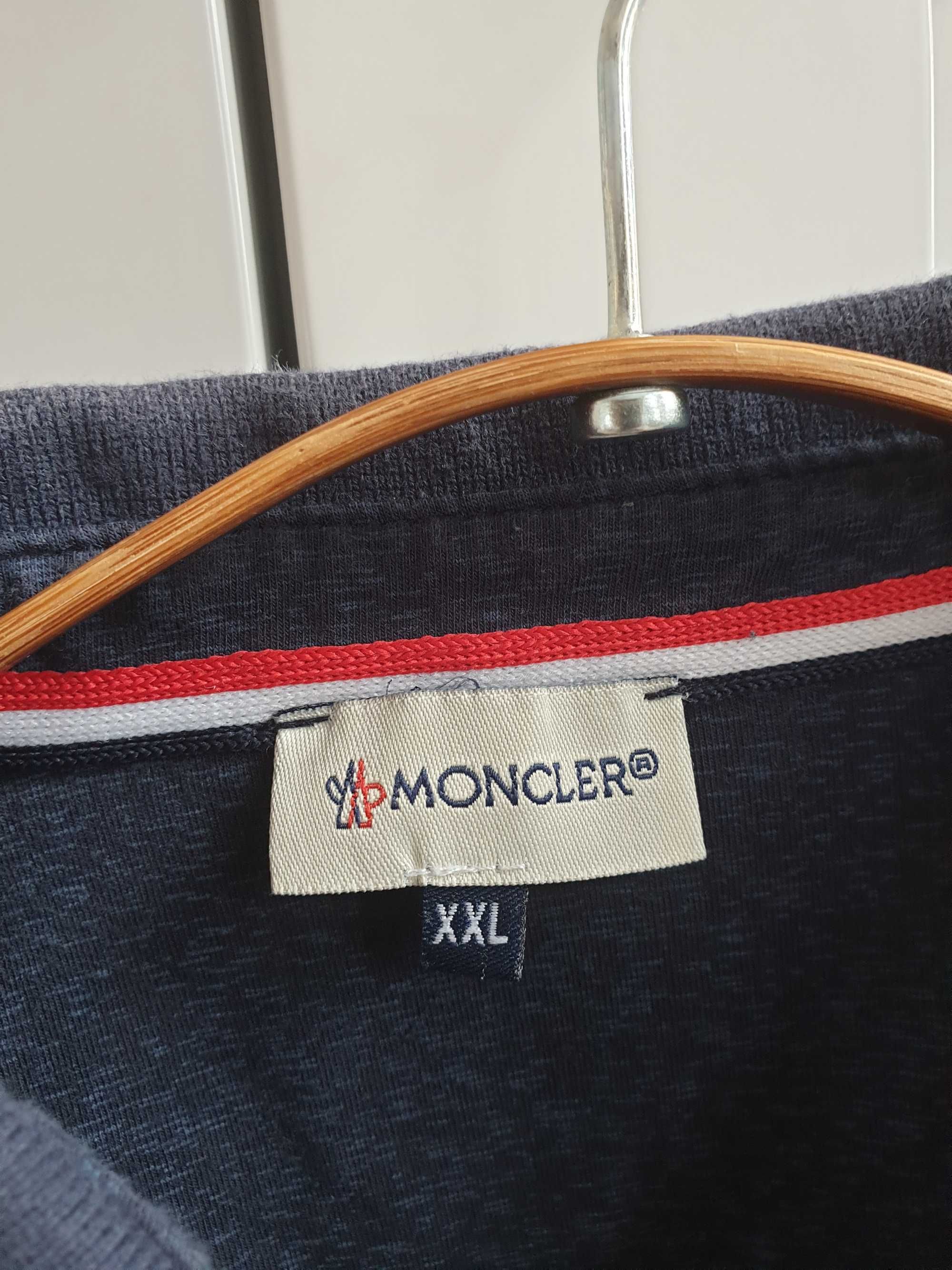 Granatowa koszulka polo M L t-shirt