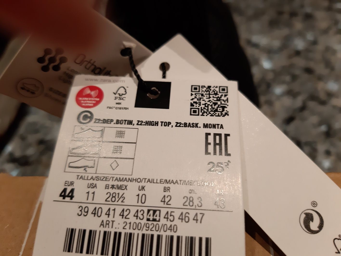 Buty zara 44 męskie kolekcja sportowe za kostkę dzianina czarne lekkie