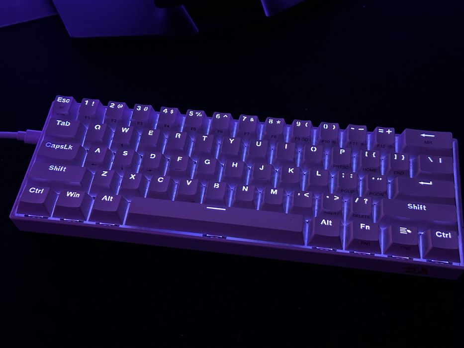Klawiatura 60% Redragon K530RGB PRO red switche jak nowa bezprzewodowa