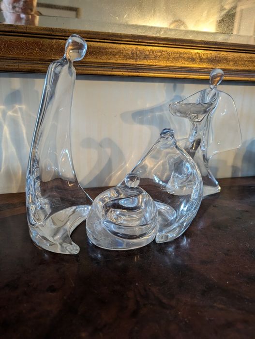 4 peças em cristal Vista Alegre