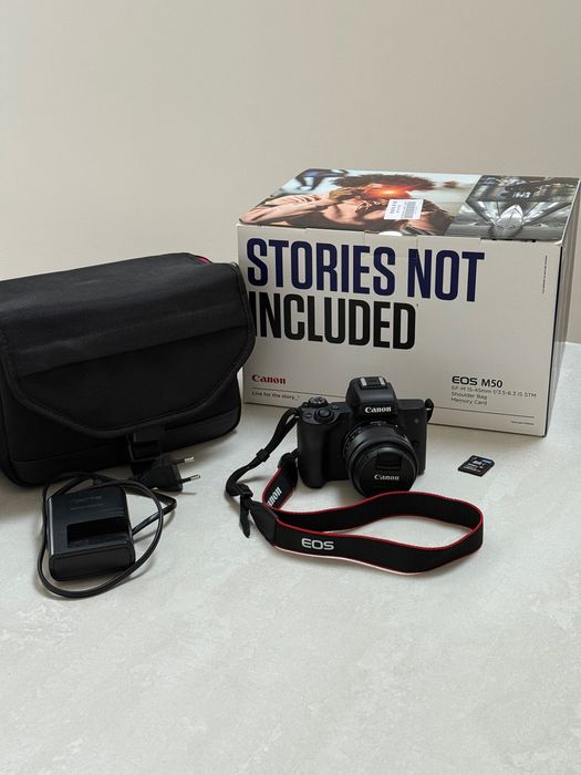 Canon EOS M50 + torba + karta 16 GB