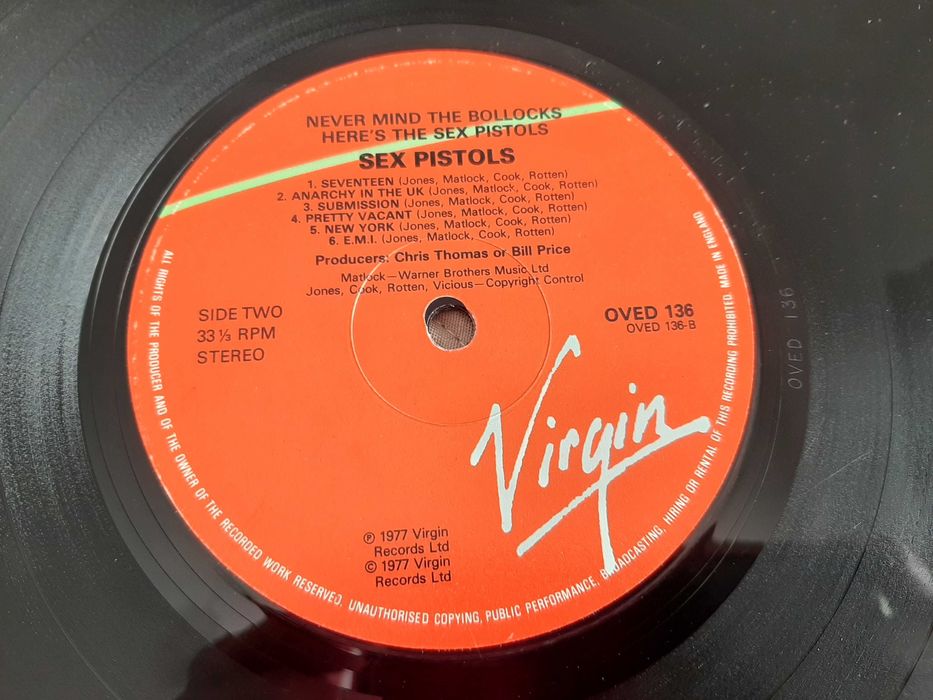 Sex Pistols - Never Mind The Bollocks - UK - Vinil LP