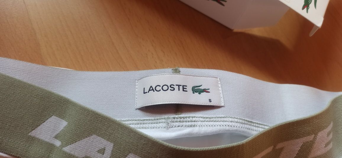 Bokserki Lacoste- 3 PACK Men's Boxers Size S