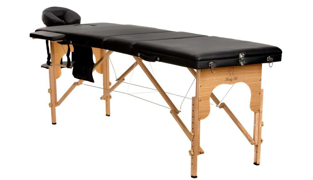 Składany stół masażowy z drewna – wyłącznie wysyłka