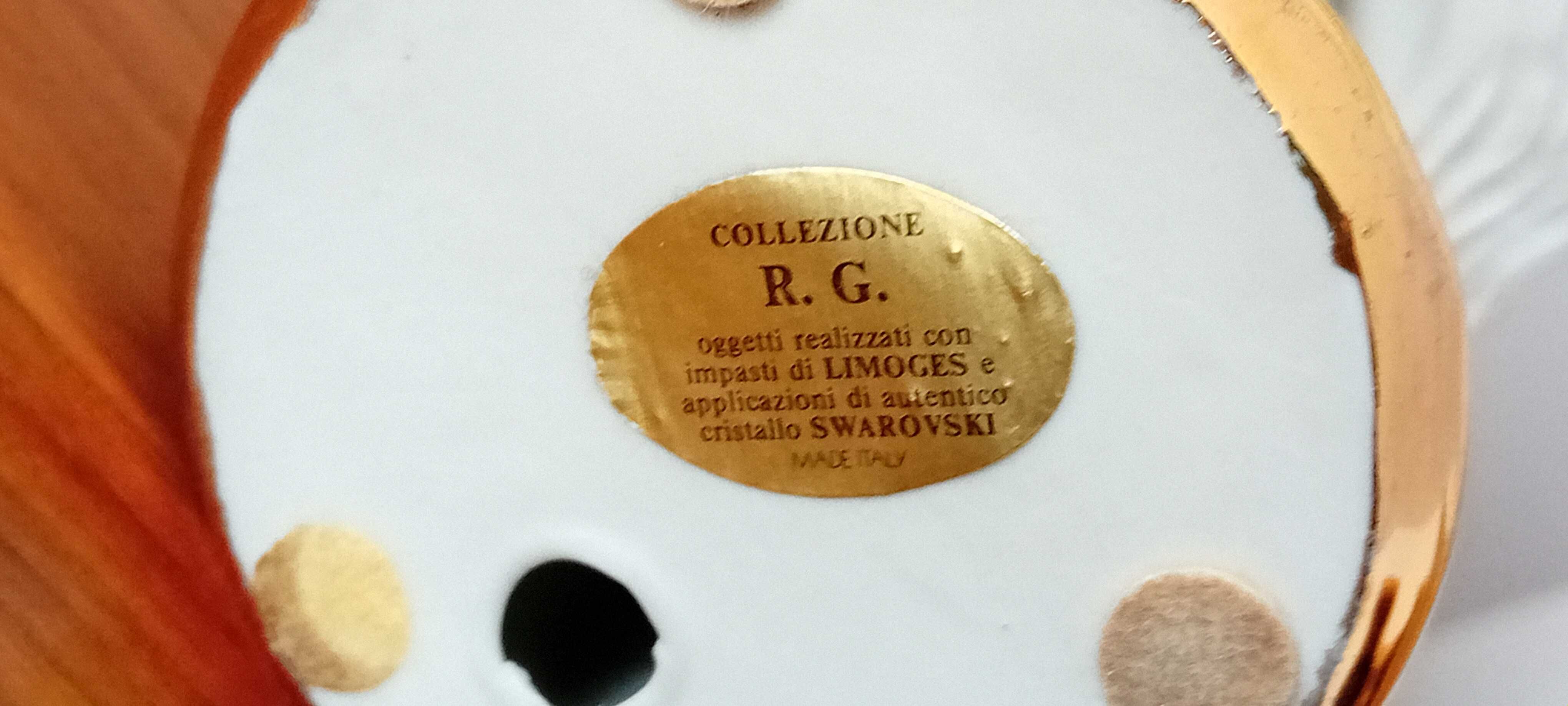 Peça de Colecção  R.G. em porcelana Limoges e cristais Swarovski.