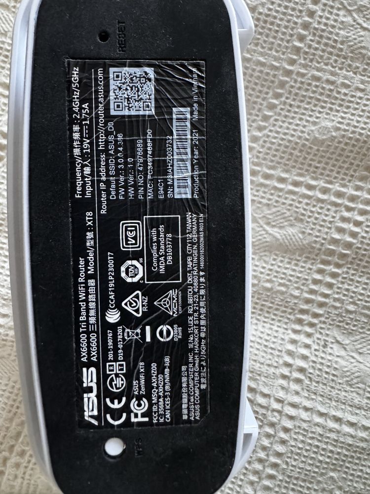 Роутер Asus AX6600 (XT8) на запчастини