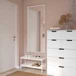 Lustro NISSEDAL, kolor biały, 65×150 cm – IKEA.