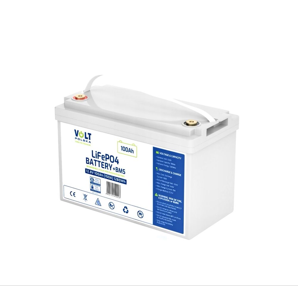Акумулятор lifepo4 VOLT POLSKA 12,8V 100Ah + BMS