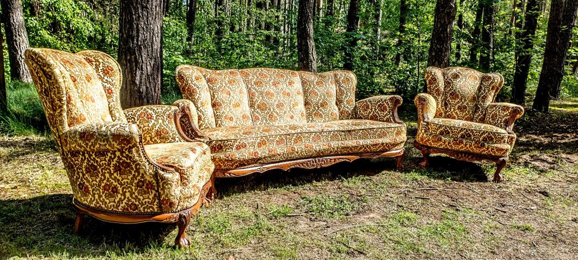Komplet Sofa z Fotelami Windsor Antyk Mega Wygodna
