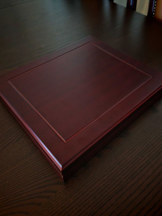 Caixa coleção europa de moedas com divisórias