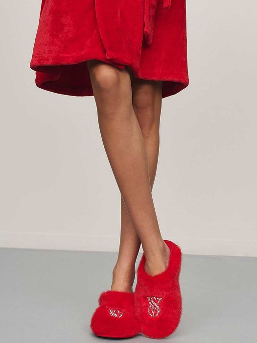 Victoria's secret тапочки капці оригінал 36 37 38 пухнасті плюш