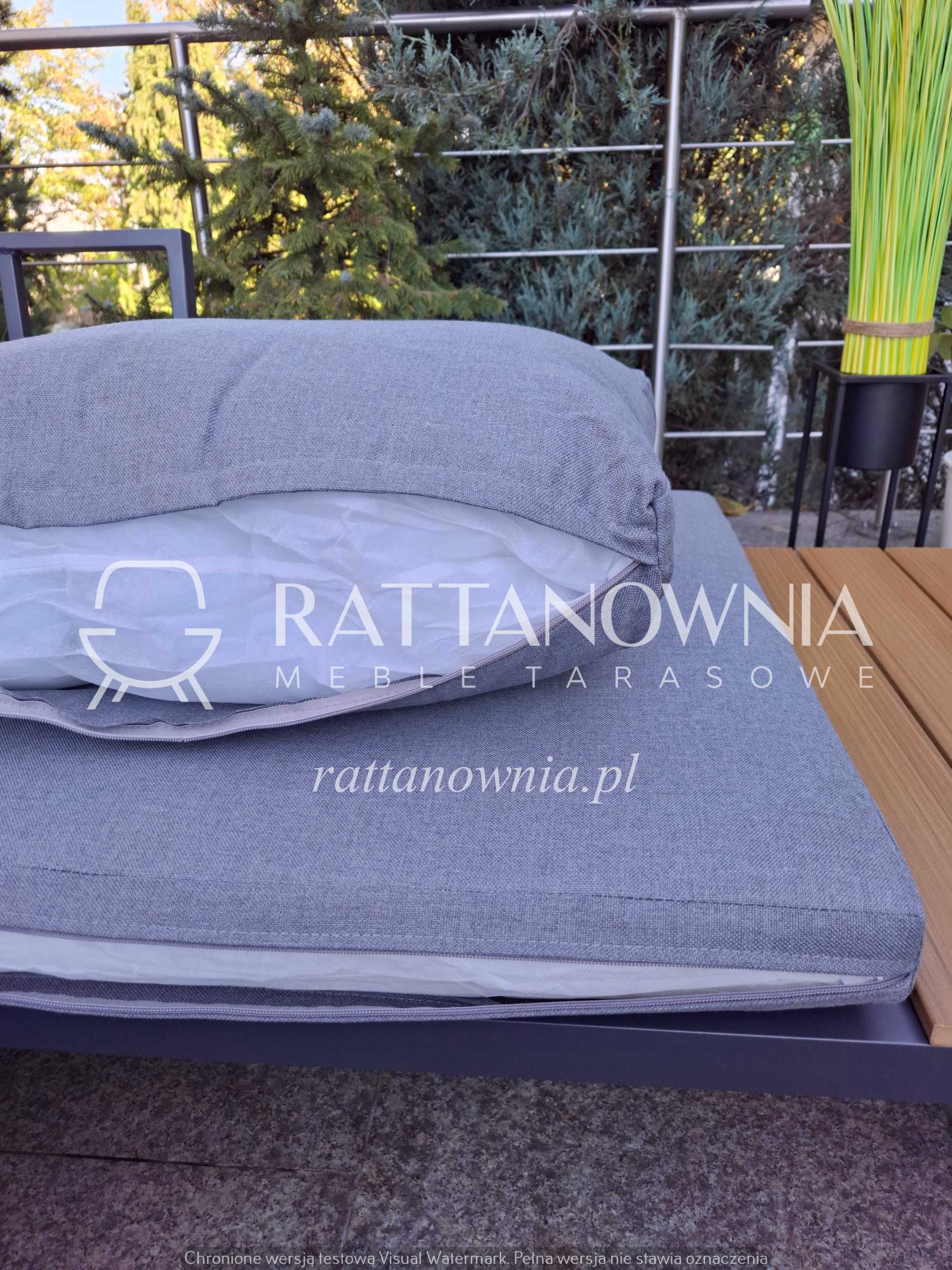 Narożnik Modułowy Aluminiowy Ogrodowy Nowoczesny Zestaw Wypoczynkowy