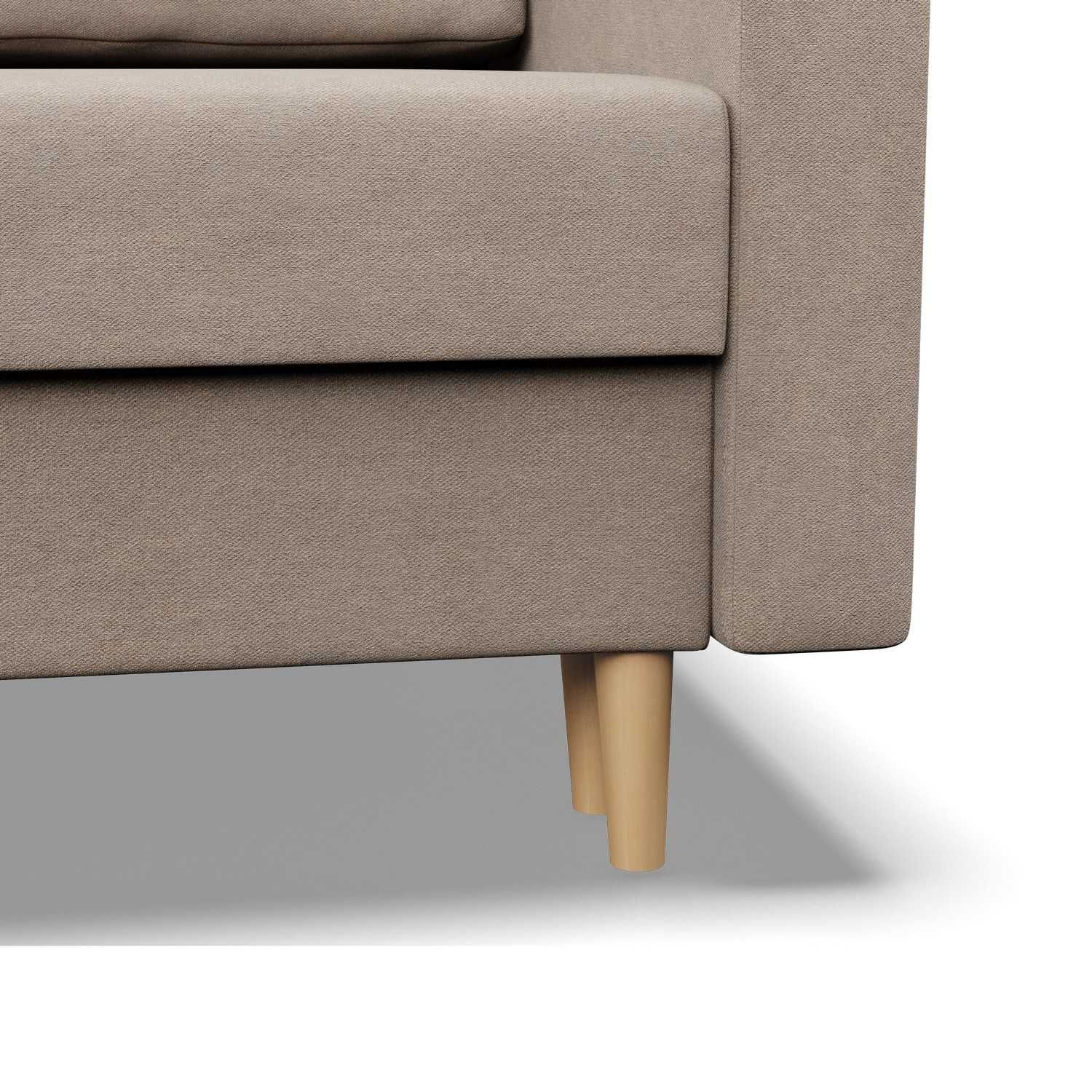 Sofa Kanapa 2-osobowa Rozkładana do Salonu Poczekalni Pojemnik Blank