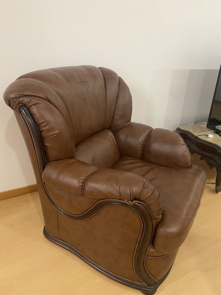 Poltrona de couro