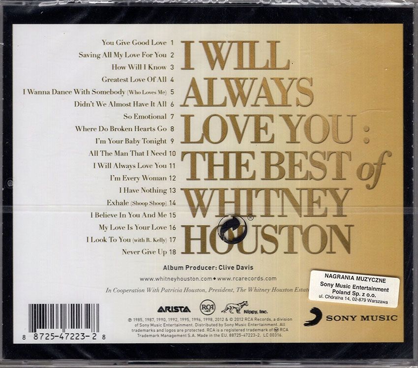 Whitney Houston - I Will Always Love You: The Best Of - CD