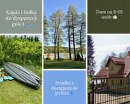 Dom nad jeziorem z linią brzegową, noclegi Mazury, wynajem posiadłości